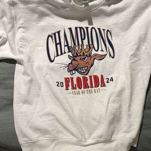 Florida Panthers 2024 NHL champion Crewneck. Alternate Rat Mascot.